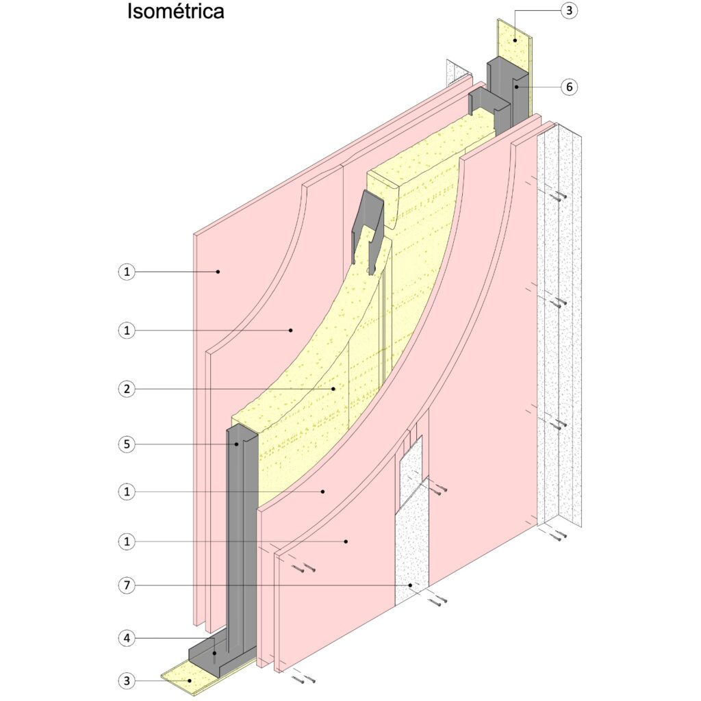 AC120-SCV14 Tabique Interior Acústico ZigZag 1.015.045-A