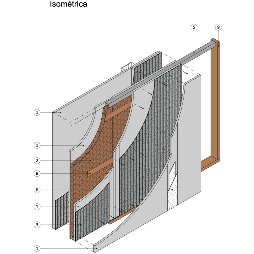 I60-SCV14 Tabique Interior Volcopanel HC 837853