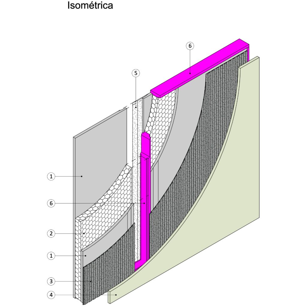 I60-SCV35 Tabique Interior Volcopanel PE Shaft 1373894