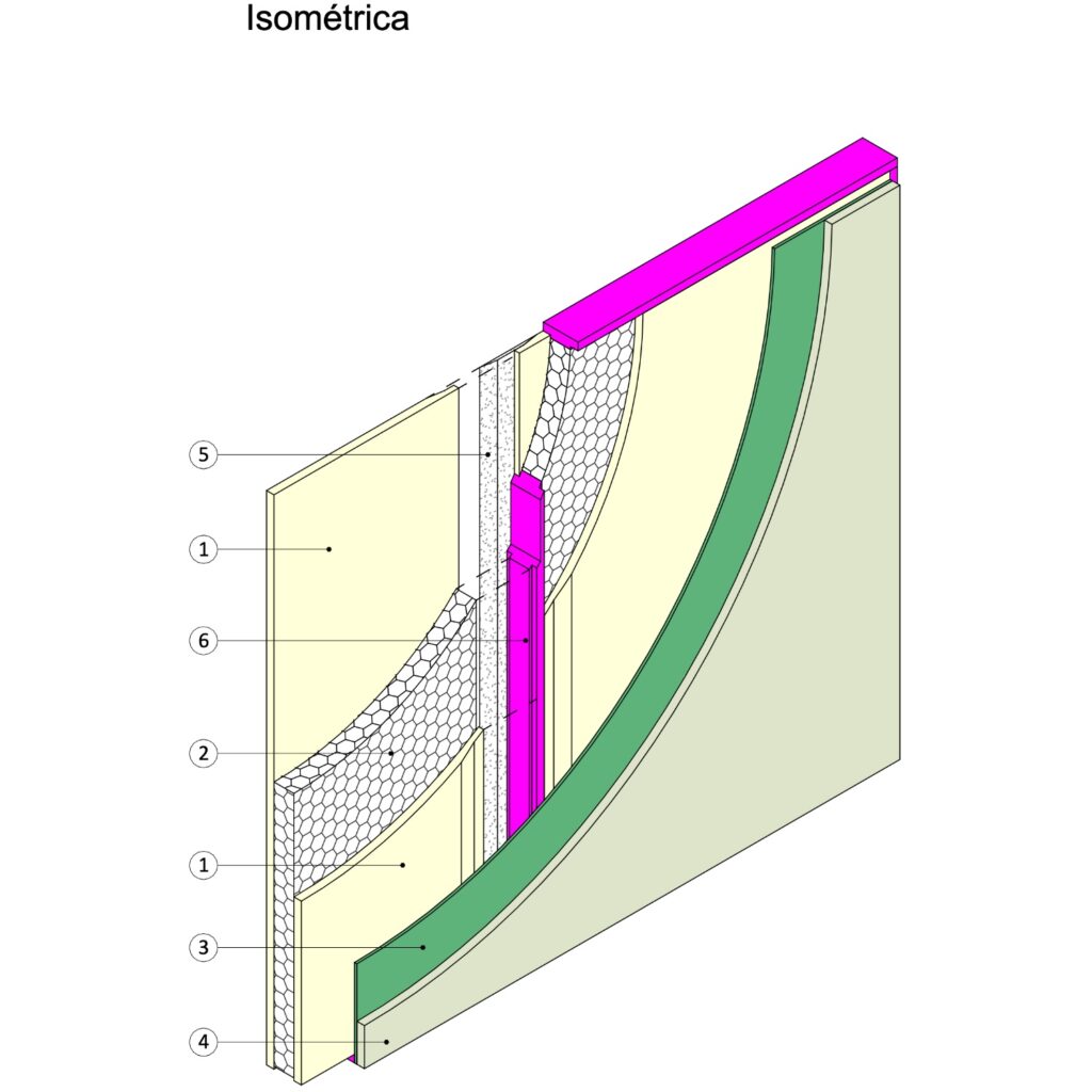 I60-SCV37 Tabique Interior Volcopanel PE Shaft 1845832