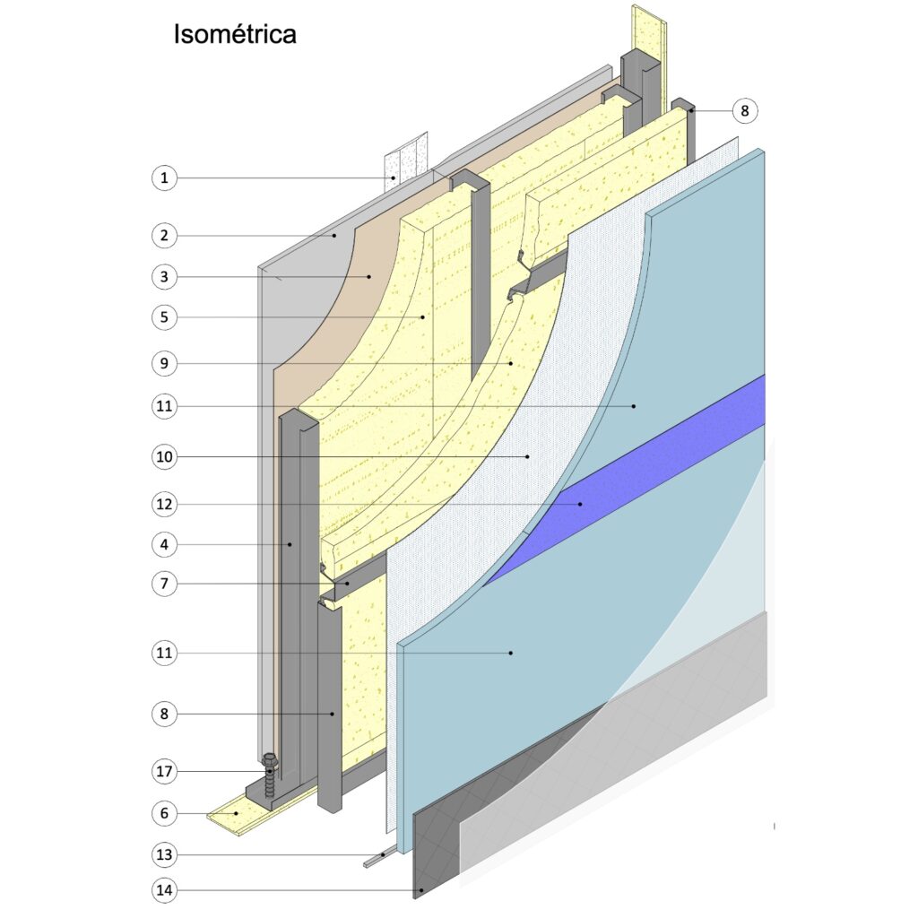 EX30-SCV46 MURO PERIMETRAL Muro Perimetral Seco - Exterior