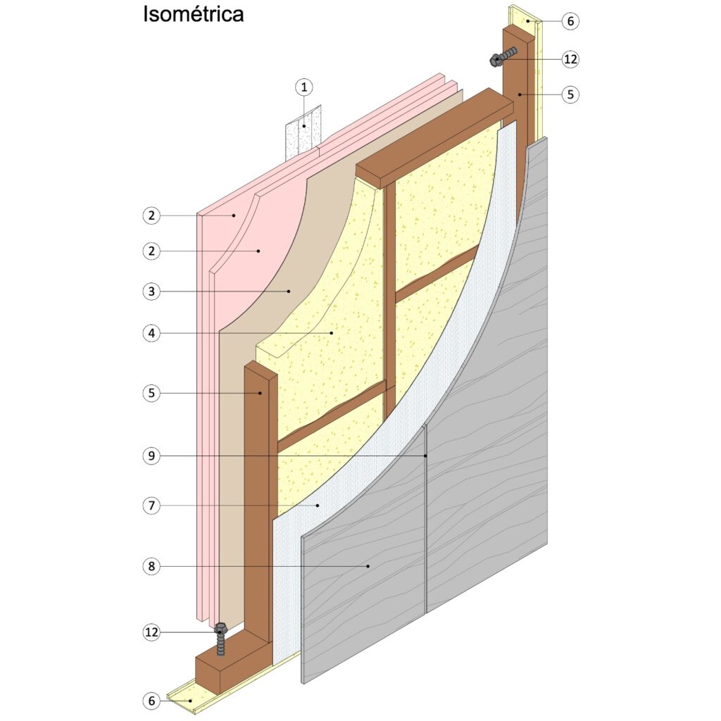 EX60-SCV40 MURO PERIMETRAL Muro Perimetral Seco - Exterior