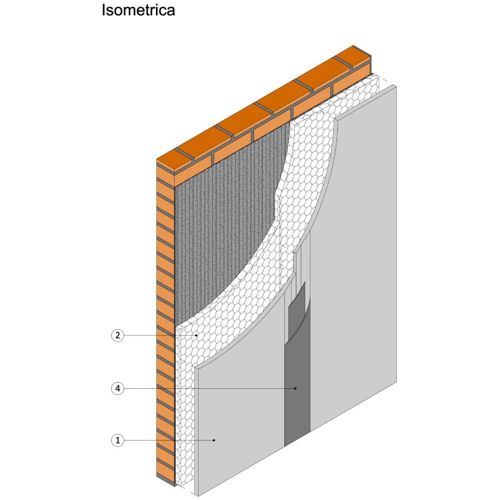TE-SCV1 VOLCAPOL® Muro Albañilería Sobre Albañilería